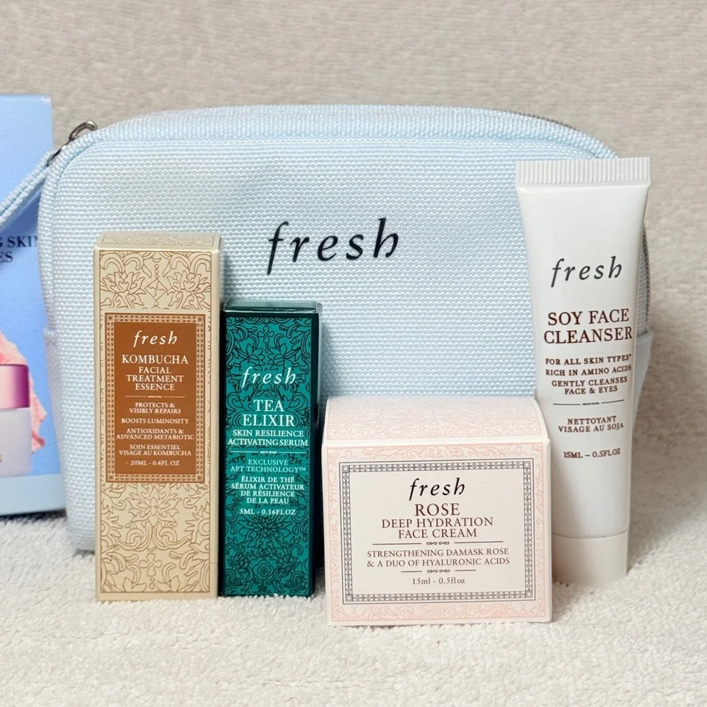 Fresh Smooth Glowing Skin Favorites Minis Collection with Pouch - NEW! - Picture 2 of 3